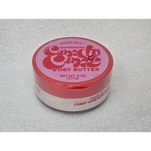 Trader Joes Shimmering Candy Cane Body Butter 8 Oz